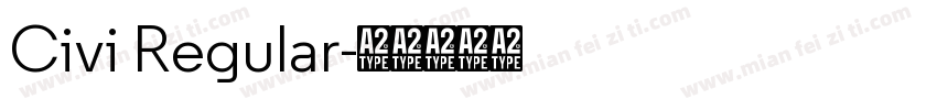 Civi Regular字体转换
